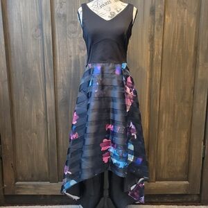 VENUS Black Dress with Multicolor Accents